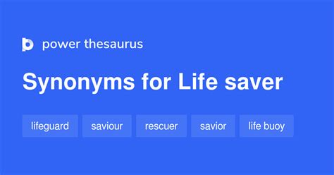 lifesaver synonym|life savers synonyms.